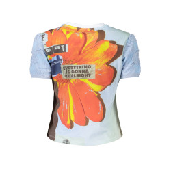 DESIGUAL HELLBLAUES DAMEN-KURZARM-T-SHIRT