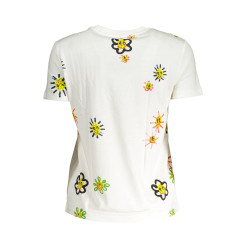 KURZARM-T-SHIRT DAMEN DESIGUAL WEIß
