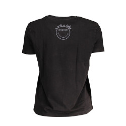 KURZARM-T-SHIRT FÜR FRAUEN DESIGUAL SCHWARZ