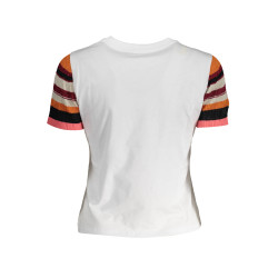 KURZARM-T-SHIRT DAMEN DESIGUAL WEIß