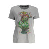 KURZARM-T-SHIRT DAMEN DESIGUAL GRAU