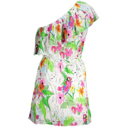 KURZES KLEID FÜR DAMEN DESIGUAL WEIß