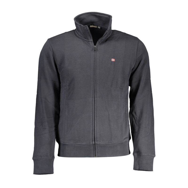 NAPAPIJRI FELPA CON ZIP UOMO NERO