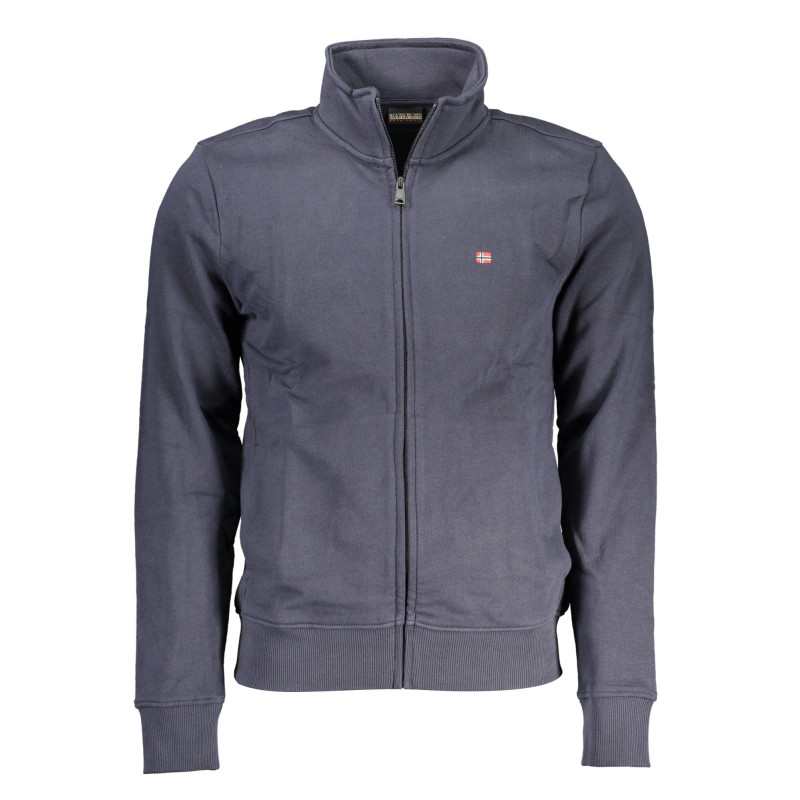 NAPAPIJRI FELPA CON ZIP UOMO BLU