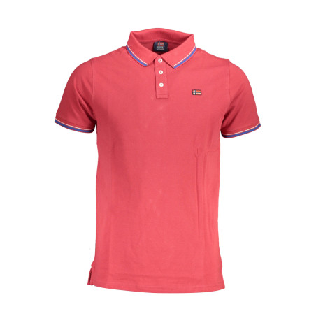 NORWEGEN 1963 HERREN-KURZÄRMELIGES POLOSHIRT ROT
