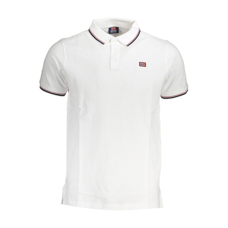 NORWEGEN 1963 WEISSES KURZÄRMELIGES POLOSHIRT FÜR HERREN