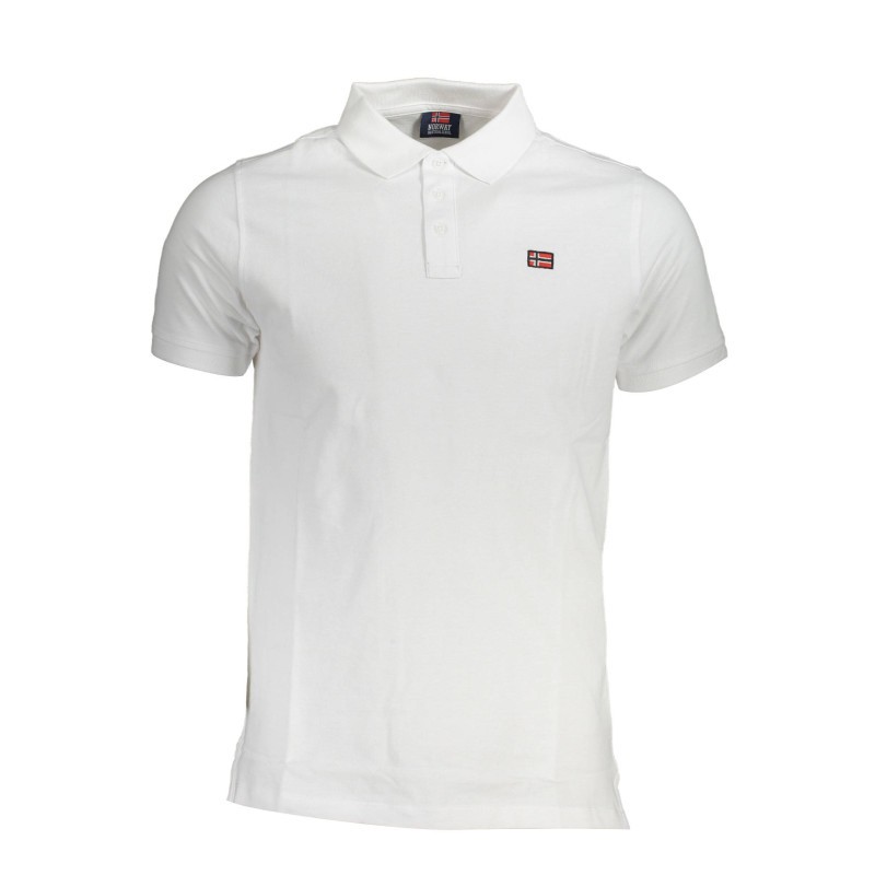 NORWEGEN 1963 WEISSES KURZÄRMELIGES POLOSHIRT FÜR HERREN