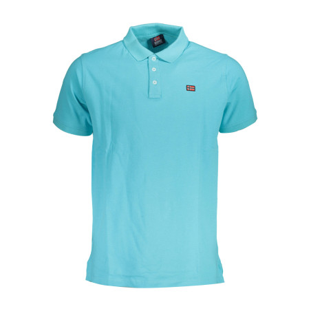 NORWEGEN 1963 HELLBLAUES KURZÄRMELIGES POLOSHIRT FÜR HERREN