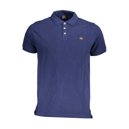 NORWEGEN 1963 BLAUES KURZÄRMELIGES POLOSHIRT FÜR HERREN