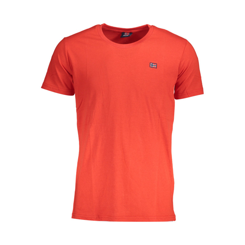 NORWEGEN 1963 HERREN-KURZARM-T-SHIRT ROT