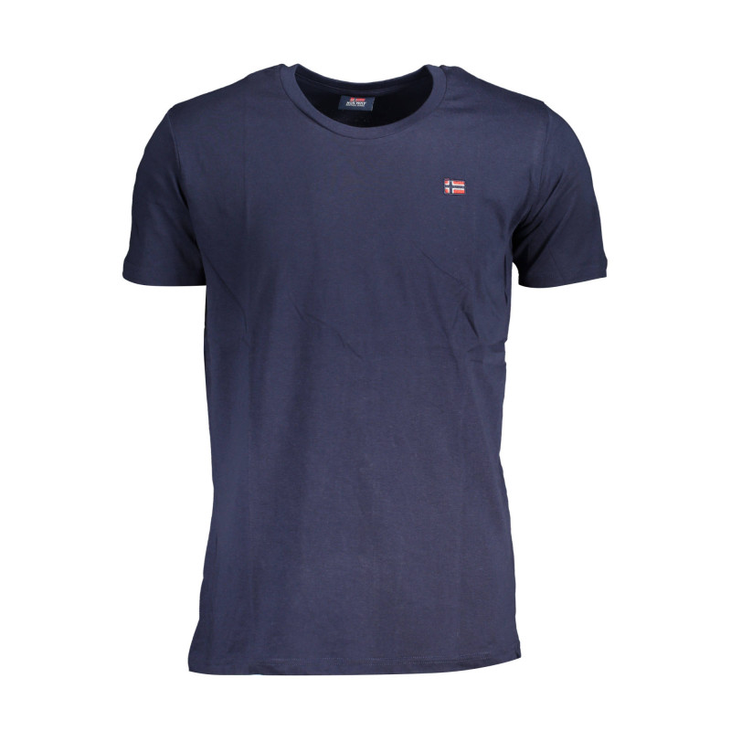 NORWEGEN 1963 BLAUES KURZÄRMELIGES HERREN-T-SHIRT