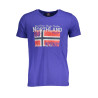 NORWEGEN 1963 BLAUES KURZÄRMELIGES HERREN-T-SHIRT