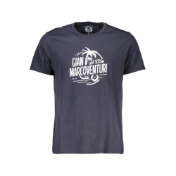 GIAN MARCO VENTURI HERREN-KURZÄRMELIGES T-SHIRT BLAU