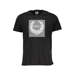 GIAN MARCO VENTURI SCHWARZES MANN-KURZARM-T-SHIRT