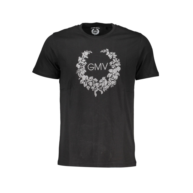 GIAN MARCO VENTURI SCHWARZES MANN-KURZARM-T-SHIRT