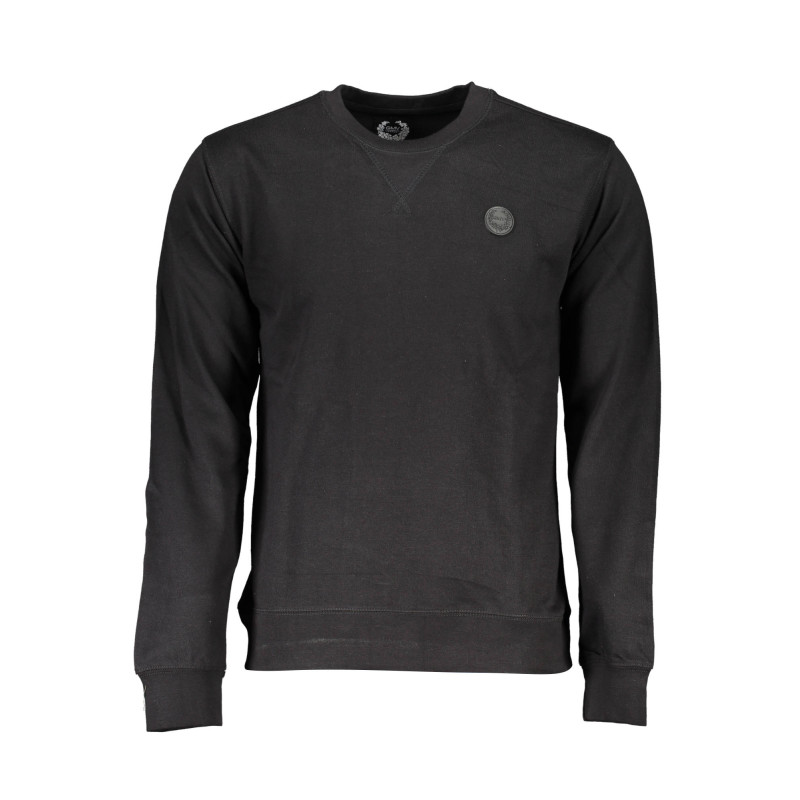 GIAN MARCO VENTURI SCHWARZES HERREN-SWEATSHIRT OHNE REISSVERSCHLUSS