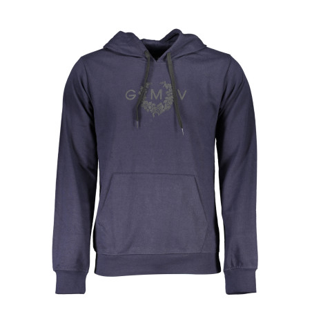 GIAN MARCO VENTURI BLAUES HERREN-SWEATSHIRT OHNE REISSVERSCHLUSS