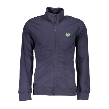 GIAN MARCO VENTURI HERREN-SWEATSHIRT MIT BLAUEM REISSVERSCHLUSS