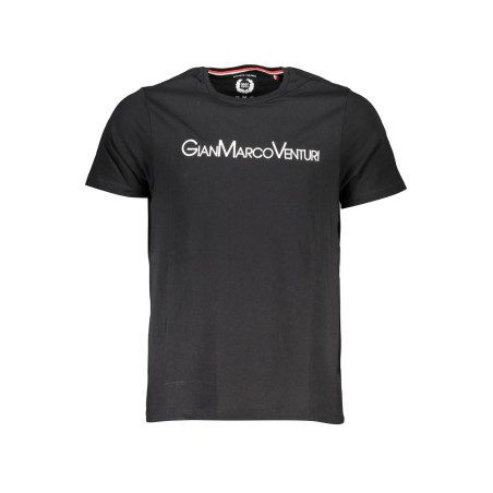 GIAN MARCO VENTURI SCHWARZES MANN-KURZARM-T-SHIRT