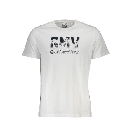GIAN MARCO VENTURI HERREN-KURZARM-T-SHIRT WEISS