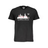 GIAN MARCO VENTURI SCHWARZES MANN-KURZARM-T-SHIRT
