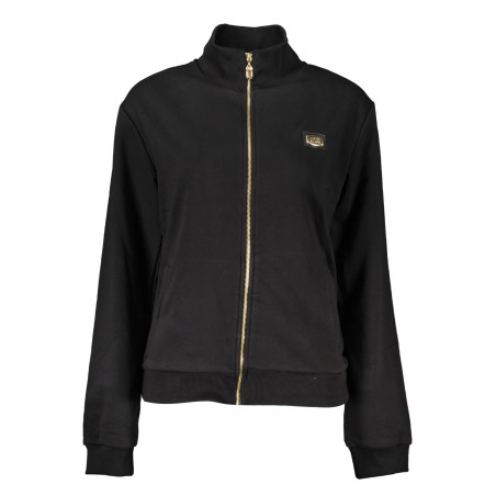 CAVALLI CLASS SWEATSHIRT MIT REISSVERSCHLUSS DAMEN SCHWARZ