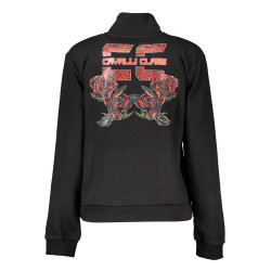 CAVALLI CLASS SWEATSHIRT MIT REISSVERSCHLUSS DAMEN SCHWARZ