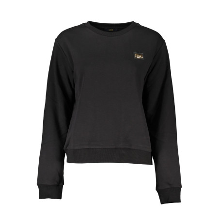 CAVALLI CLASS SCHWARZES SWEATSHIRT OHNE REISSVERSCHLUSS