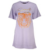 CAVALLI CLASS LILA DAMEN-KURZARM-T-SHIRT