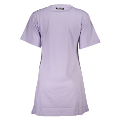 CAVALLI CLASS LILA DAMEN-KURZARM-T-SHIRT