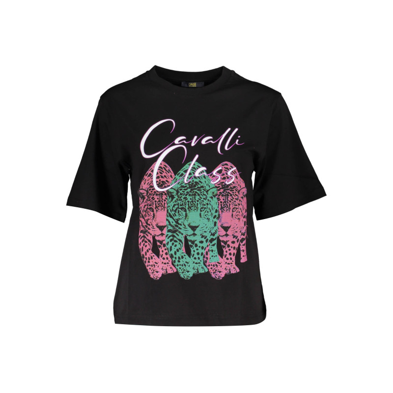 CAVALLI CLASS T-SHIRT KURZARM DAMEN SCHWARZ