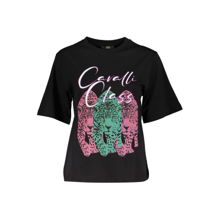 CAVALLI CLASS T-SHIRT KURZARM DAMEN SCHWARZ