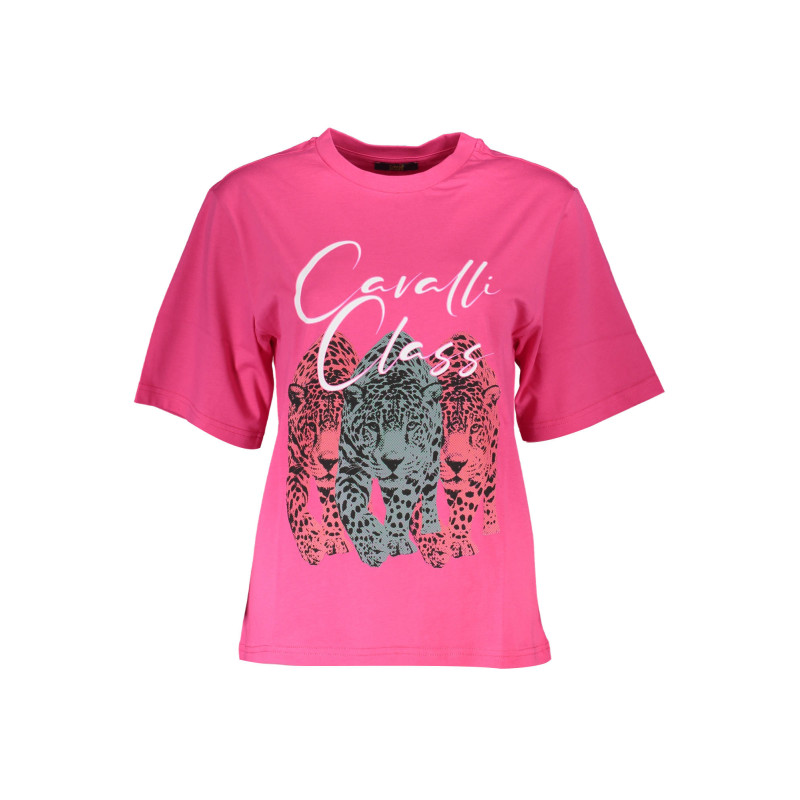 CAVALLI CLASS T-SHIRT KURZARM DAMEN ROSA