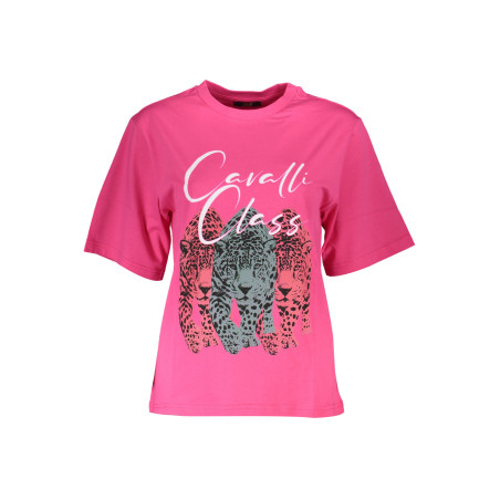 CAVALLI CLASS T-SHIRT KURZARM DAMEN ROSA