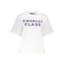 CAVALLI CLASS T-SHIRT KURZARM DAMEN WEISS