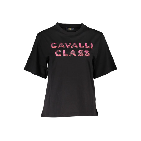 CAVALLI CLASS T-SHIRT KURZARM DAMEN SCHWARZ