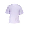 CAVALLI CLASS LILA DAMEN-KURZARM-T-SHIRT