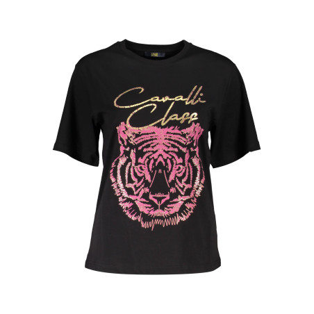 CAVALLI CLASS T-SHIRT KURZARM DAMEN SCHWARZ