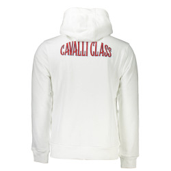 CAVALLI CLASS HERREN-SWEATSHIRT MIT REISSVERSCHLUSS WEISS
