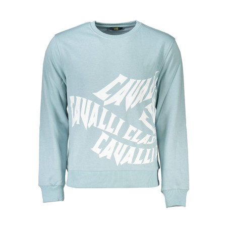 CAVALLI CLASS SWEATSHIRT OHNE REISSVERSCHLUSS HERREN HELLBLAU
