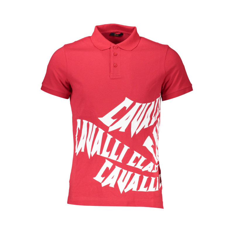 CAVALLI CLASS POLO KURZARM HERREN ROT