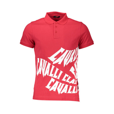 CAVALLI CLASS POLO KURZARM HERREN ROT