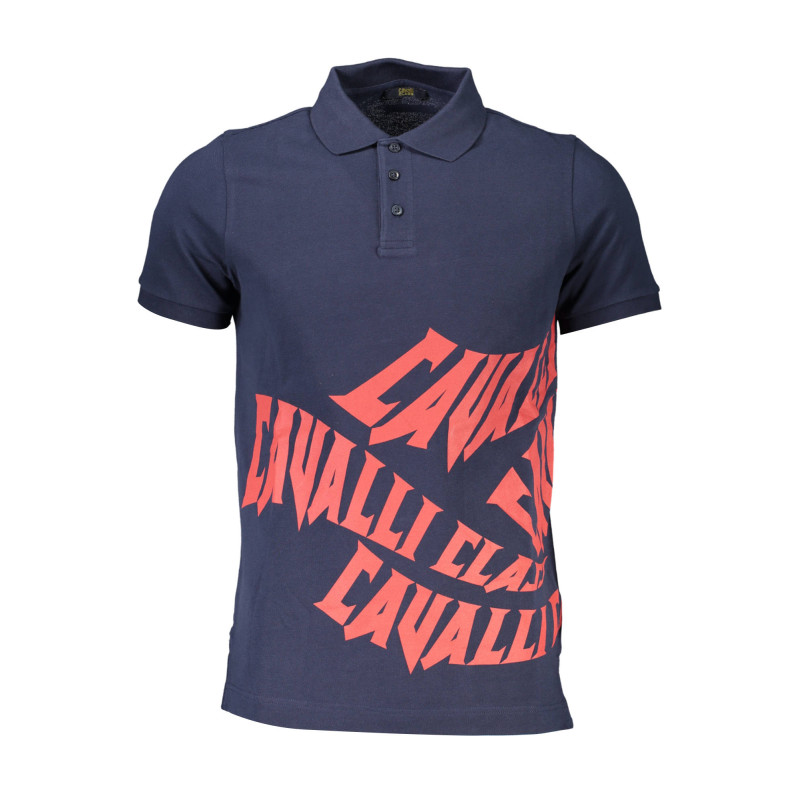 CAVALLI CLASS POLO KURZARM HERREN BLAU