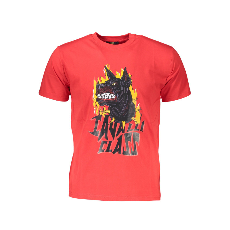 CAVALLI CLASS T-SHIRT KURZARM HERREN ROT