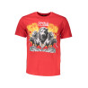 CAVALLI CLASS T-SHIRT KURZARM HERREN ROT