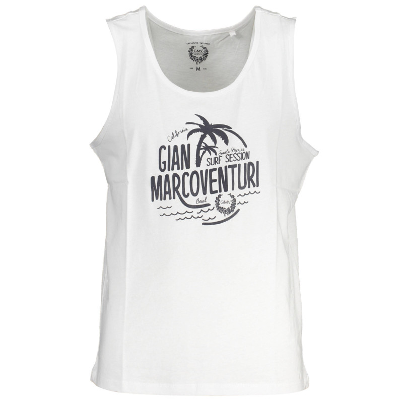 GIAN MARCO VENTURI WEISSES MANN-TANKTOP