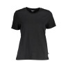 K-WAY SCHWARZES DAMEN-KURZARM-T-SHIRT