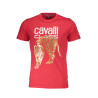 CAVALLI CLASS T-SHIRT KURZARM HERREN ROT