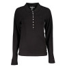 TOMMY HILFIGER DAMEN LANGARM POLOSHIRT SCHWARZ