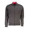 US GRAND POLO MEN&39S GRAY ZIP SWEATSHIRT